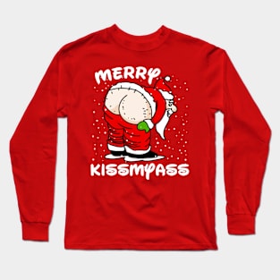 Merry Kissmyass Funny Santa Claus Long Sleeve T-Shirt